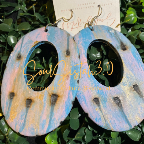 Blue Skies Earth Earrings