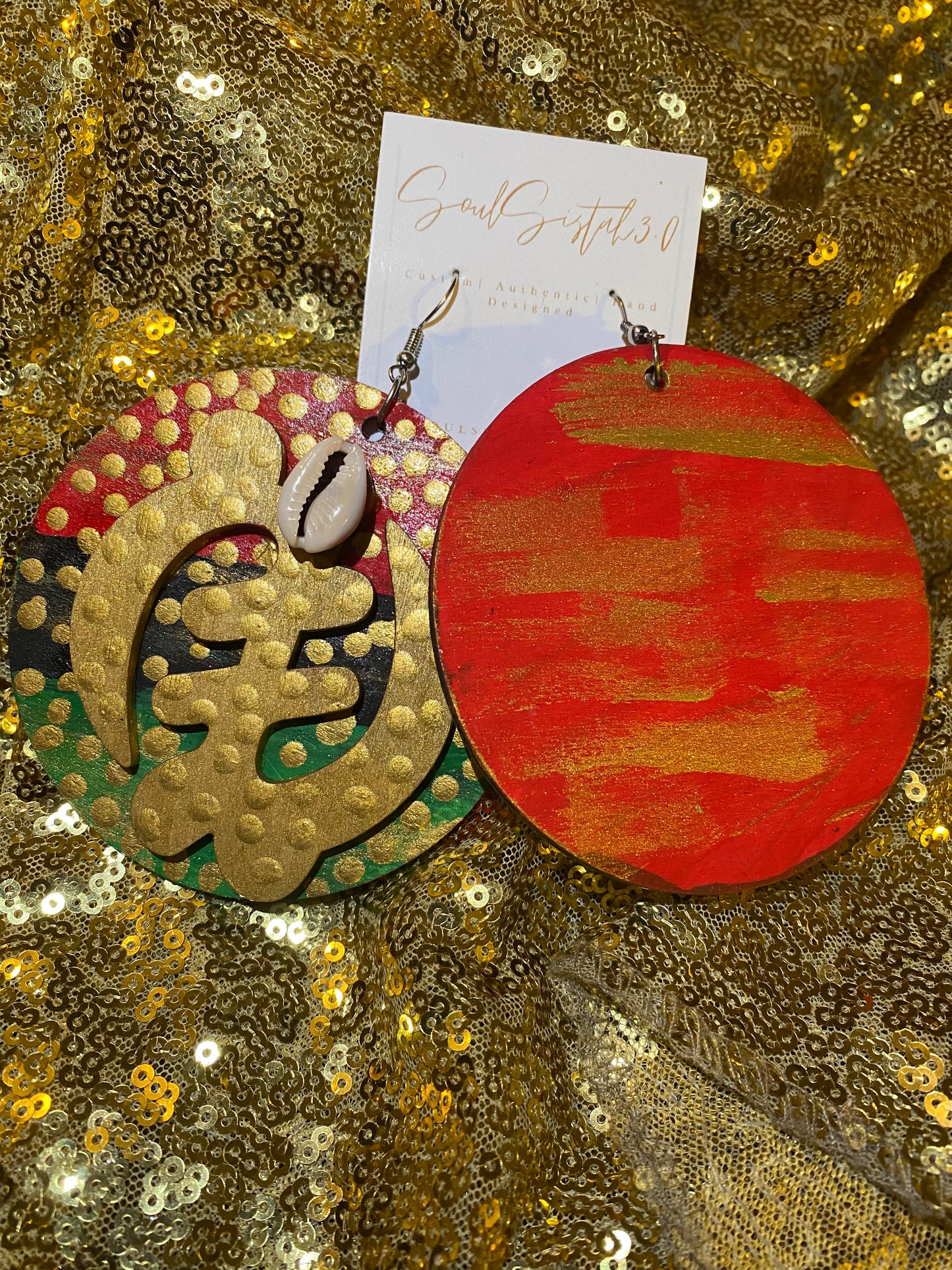 Custom Gye Nyame Earrings