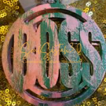 Pink and Green Boss Earrings