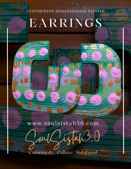 Sun Goddess Earrings: Green