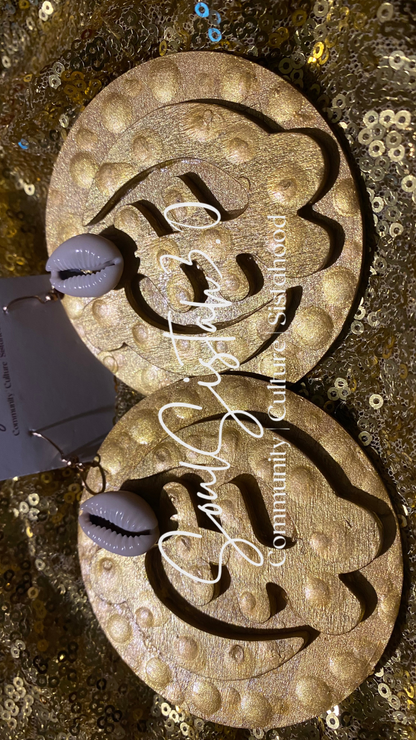 Custom Gold Gye Nyame Earrings